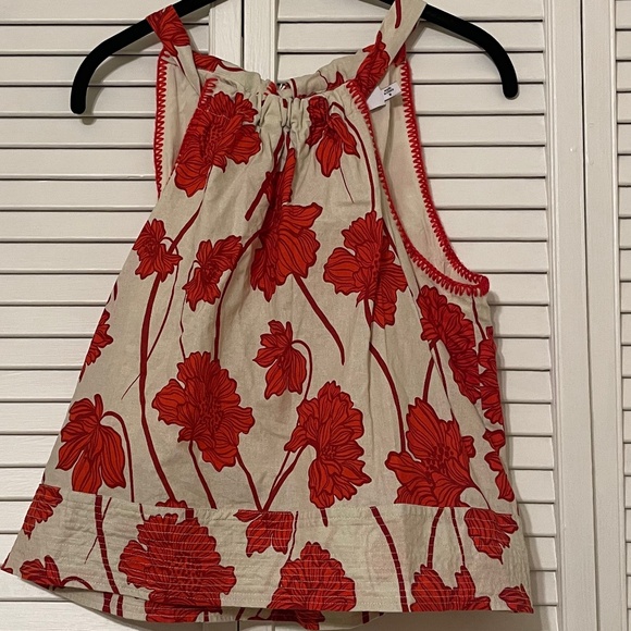 Gremlin Floral Linen Halter Top - Picture 4 of 4
